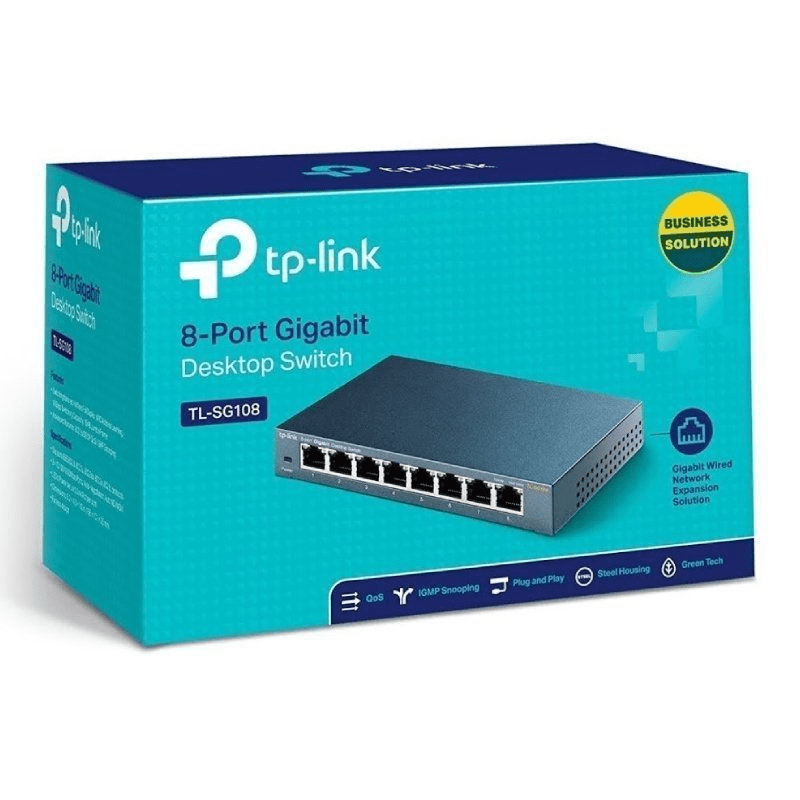 Switch TP-Link TL-SG108 V3.0 8 Puertos/ RJ-45 10/100/1000 - Imagen 4