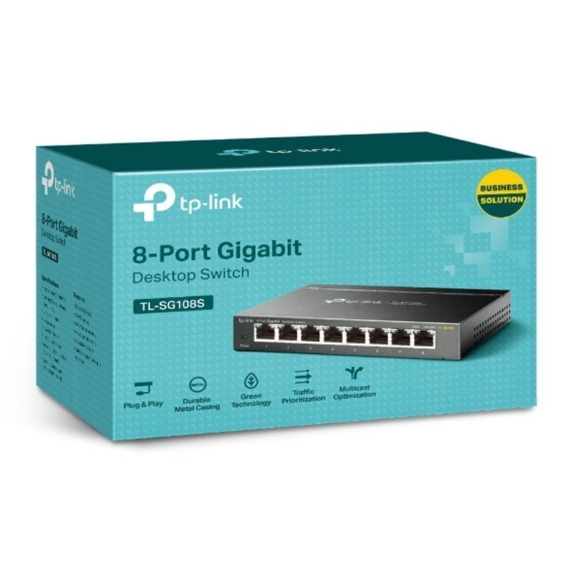 Switch TP-Link TL-SG108S 8 Puertos/ RJ-45 10/100/1000 - Imagen 3
