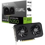 Tarjeta Gráfica Asus Dual GeForce RTX 5050 OC/ 8GB GDDR6 4711636178518 90YV0N72-M0NA00 ASU-GF RTX5050 D OC 8G