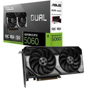 Tarjeta Gráfica Asus Dual GeForce RTX 5060 OC/ 8GB GDDR7 4711636057899 90YV0N12-M0NA00 ASU-GF RTX5060 D OC 8G