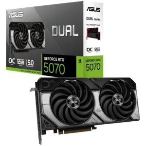 Tarjeta Gráfica Asus Dual GeForce RTX 5070 OC/ 12GB GDDR7 4711636046213 90YV0M17-M0NA00 ASU-GF RTX5070 D OC 12G