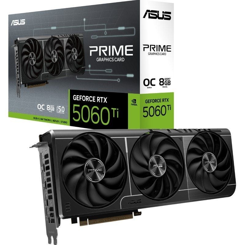 Tarjeta Gráfica Asus Prime GeForce RTX 5060 Ti OC Edition/ 8GB GDDR7 4711387994207 90YV0MP0-M0NA00 ASU-GF PRIME RTX5060TI OC 8G