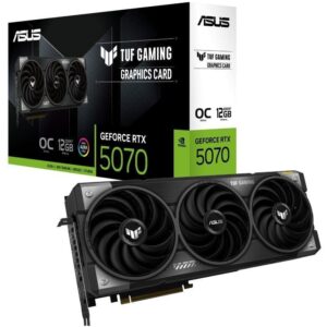 Tarjeta Gráfica Asus TUF Gaming GeForce RTX 5070 OC Edition/ 12GB GDDR7 4711387849071 90YV0LZ0-M0NA00 ASU-GF TUF RTX5070 OC 12G