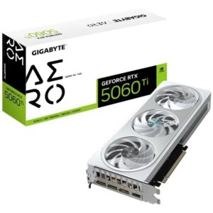 Tarjeta Gráfica Gigabyte GeForce RTX 5060 Ti AERO OC/ 16GB GDDR7 4719331356033 9VN506TAO-00-G10 GIG-GF RTX5060TI AER OC 16G