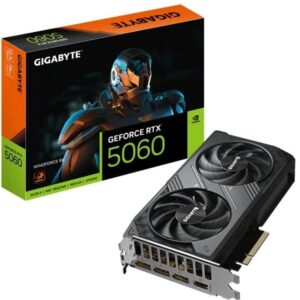 Tarjeta Gráfica Gigabyte GeForce RTX 5060 WindForce/ 8GB GDDR7 4719331356378 9VN5060W-00-G10 GIG-GF RTX5060 WINF 8G
