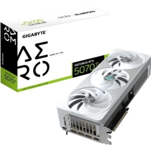 Tarjeta Gráfica Gigabyte GeForce RTX 5070Ti AERO OC/ 16GB GDDR7 4719331355876 9VN507TAO-00-G10 GIG-GF RTX5070TI AER OC 16G