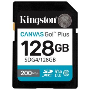 Tarjeta de Memoria Kingston CANVAS Go! Plus 128GB SD XC/ Clase 10/ 200MBs 740617347708 SDG4/128GB KIN-SD SDG4 128GB