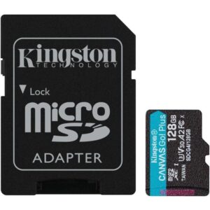 Tarjeta de Memoria Kingston CANVAS Go! Plus 128GB microSD XC con Adaptador/ Clase 10/ 200MBs 740617347944 SDCG4/128GB KIN-MICROSD SDCG4 128GB