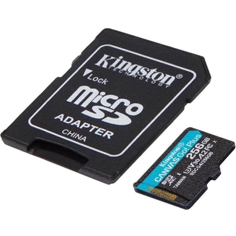 Tarjeta de Memoria Kingston CANVAS Go! Plus 256GB microSD XC con Adaptador/ Clase 10/ 200MBs - Imagen 2