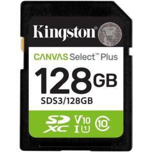Tarjeta de Memoria Kingston CANVAS Select Plus 128GB SD XC/ Clase 10/ 150MBs 740617348286 SDS3/128GB KIN-SD SDS3 128GB