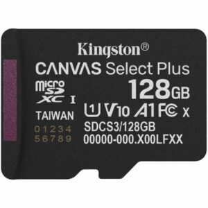 Tarjeta de Memoria Kingston CANVAS Select Plus 128GB microSD XC/ Clase 10/ 150MBs 740617348484 SDCS3/128GBSP KIN-MICROSD SDCS3 128GBSP