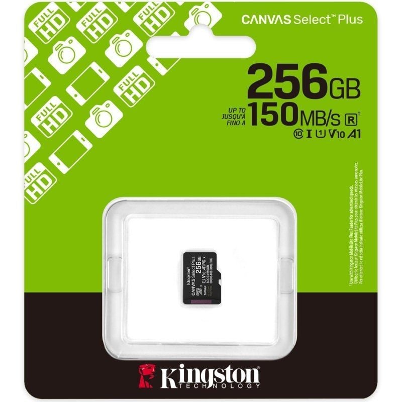 Tarjeta de Memoria Kingston CANVAS Select Plus 256GB microSD XC/ Clase 10/ 150MBs - Imagen 3