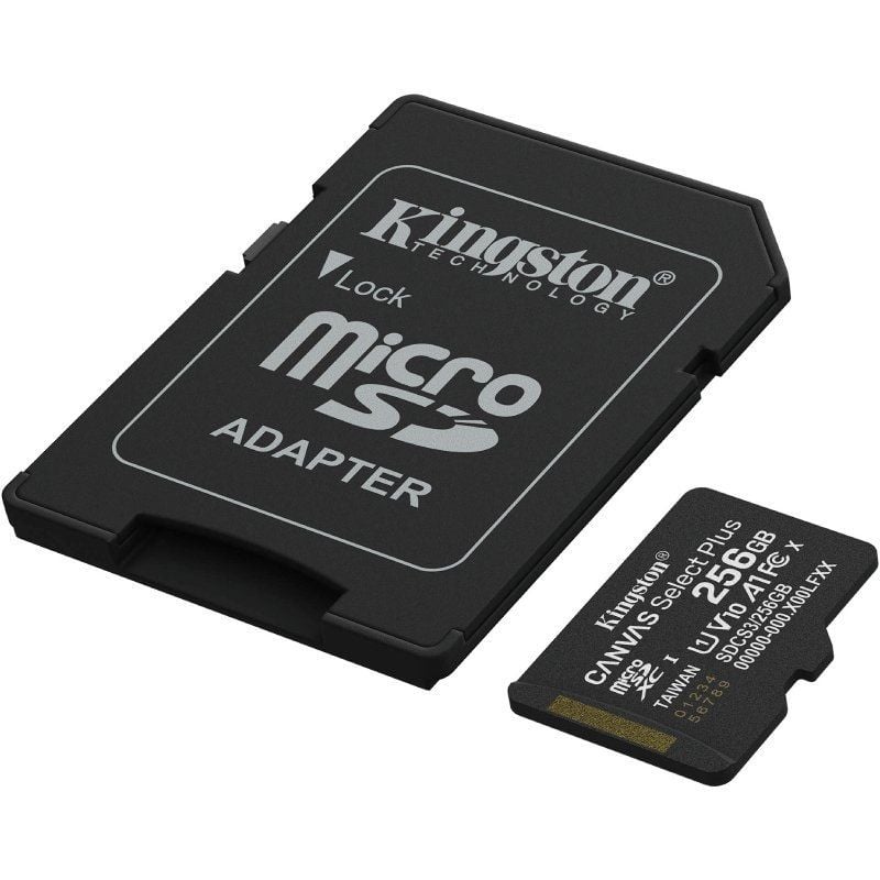 Tarjeta de Memoria Kingston CANVAS Select Plus 256GB microSD XC con Adaptador/ Clase 10/ 150MBs - Imagen 2