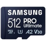 Tarjeta de Memoria Samsung Pro Ultimate 512GB microSD XC con Adaptador/ Clase 10/ 200MBs 8806094957228 MB-MY512SA/WW SAM-MICROSD PRO ULT 512GB