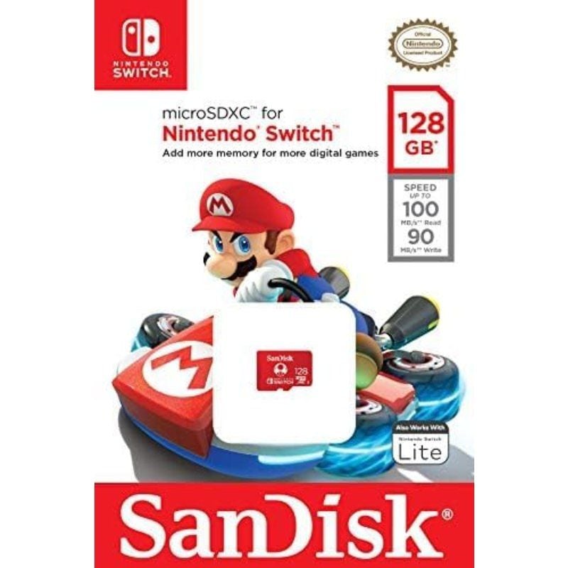 Tarjeta de Memoria SanDisk Nintendo Switch 128GB microSD XC UHS-I/ Clase 10/ 100MBs - Imagen 2