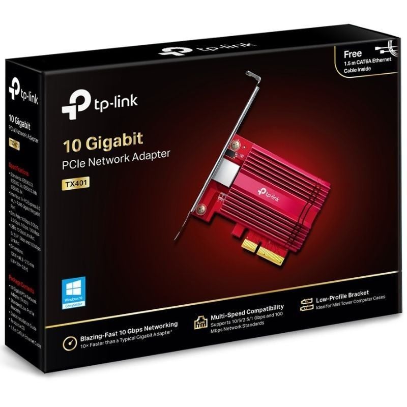 Tarjeta de Red RJ45-PCI Express TP-Link TX401/ 10Gbps - Imagen 4