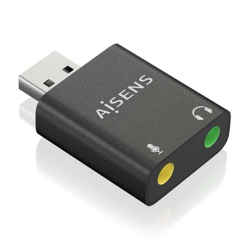 Tarjeta de Sonido Aisens A106-0768/ USB Macho - 2x Jack 3.5 Hembra - Imagen 2