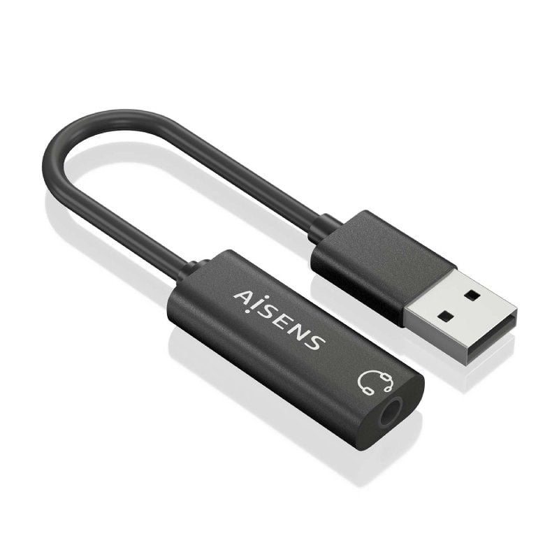 Tarjeta de Sonido Aisens A106-0770/ USB Macho - Jack 3.5 Hembra - Imagen 2