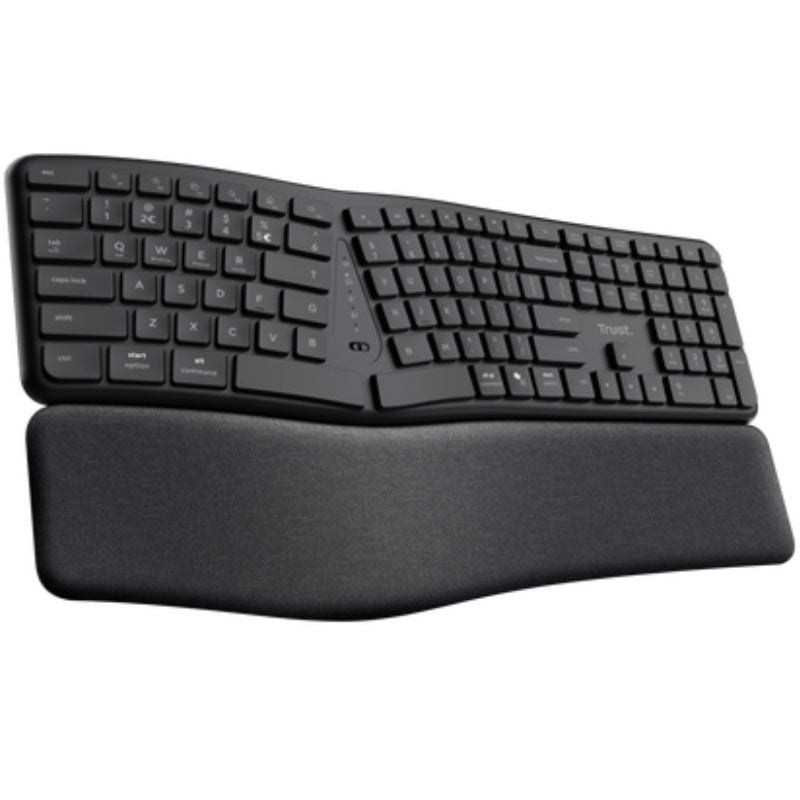 Teclado Inalámbrico por Bluetooth Trust Keyra Multidispositivo Ergonómico - Imagen 3