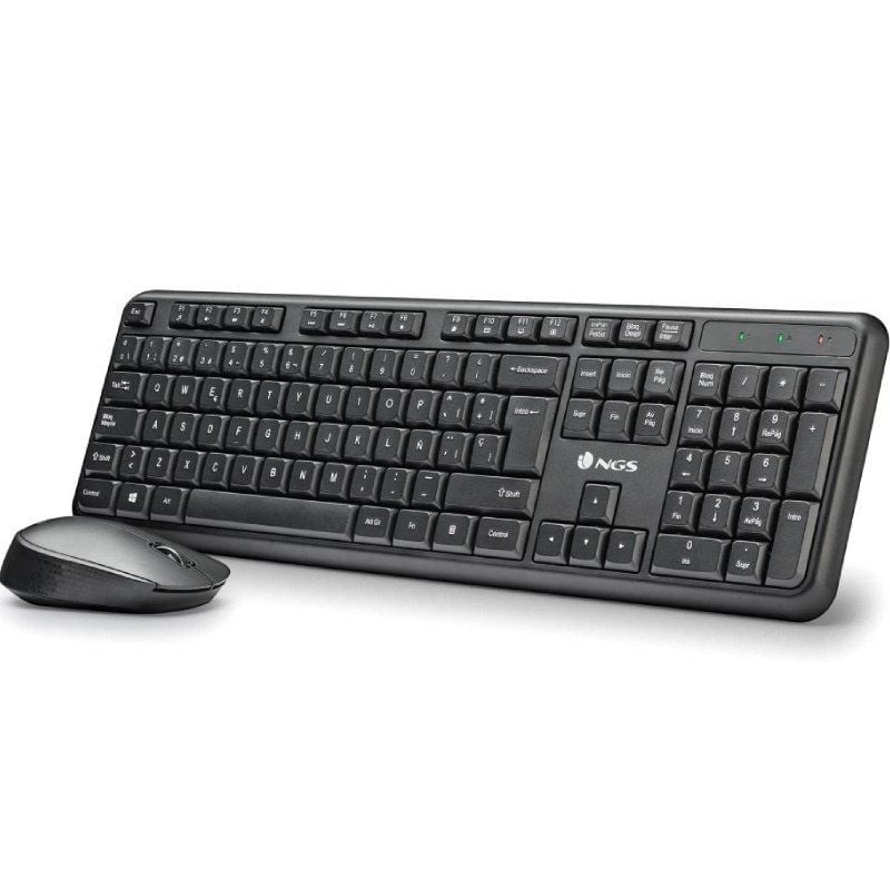 Teclado y Ratón Inalámbricos NGS Harmony Kit 8435430627473 HARMONYKIT NGS-TEC SET HARMONYKIT