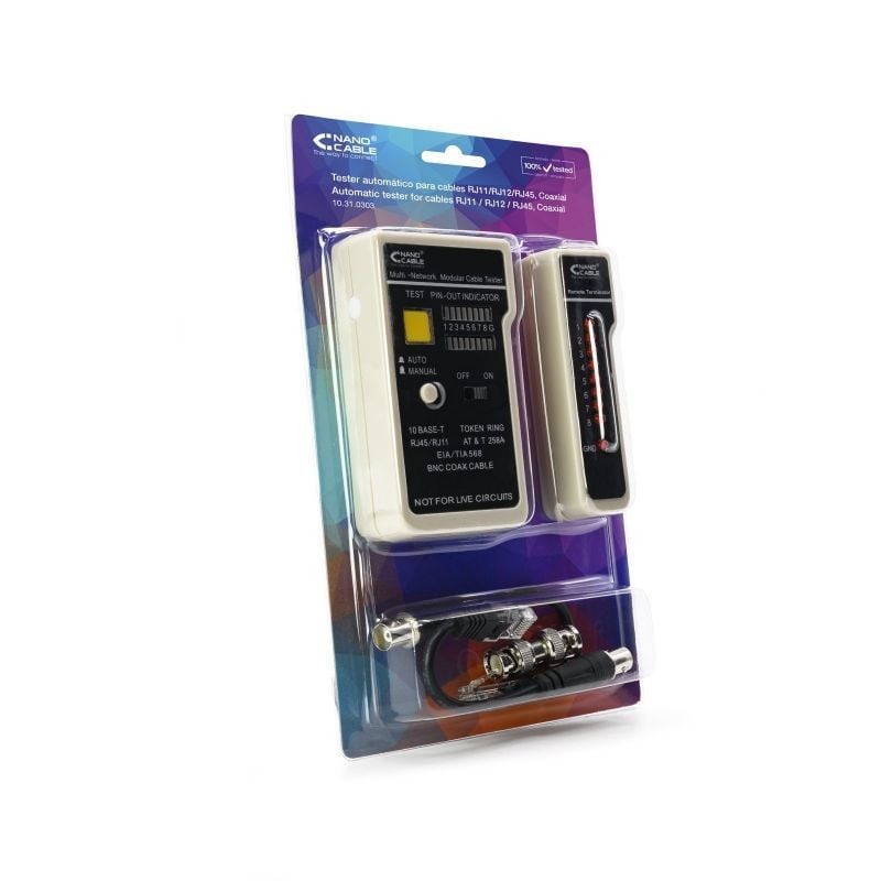Tester Nanocable 10.31.0303 para RJ11-RJ12-RJ45 - Imagen 3