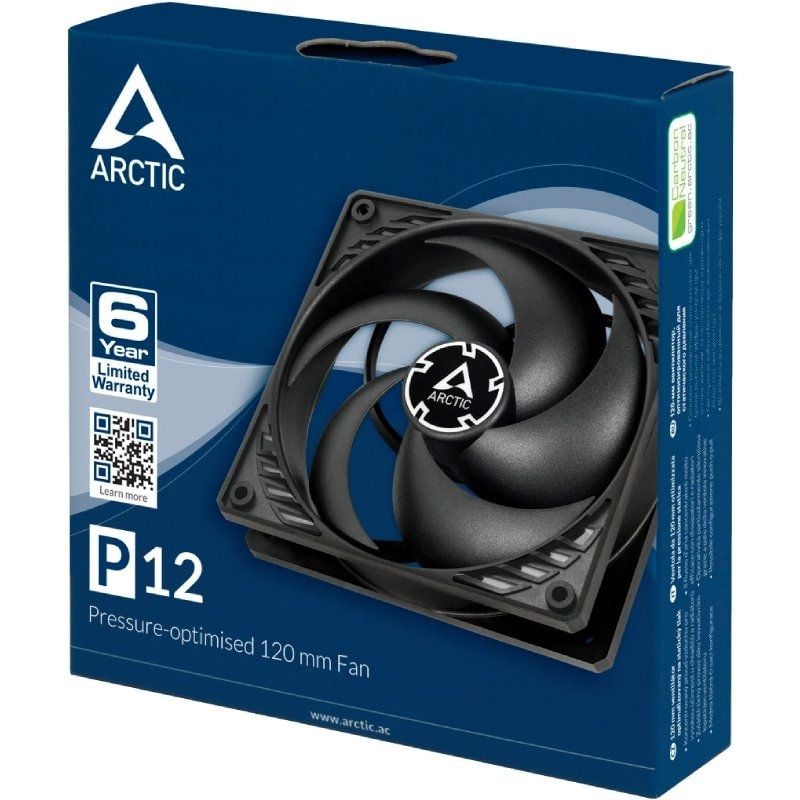 Ventilador Arctic P12/ 12cm/ Negro - Imagen 5