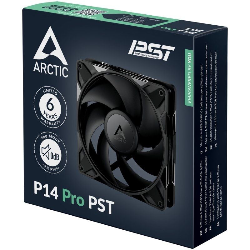 Ventilador Arctic P14 PWM PST/ 14cm/ Negro - Imagen 5