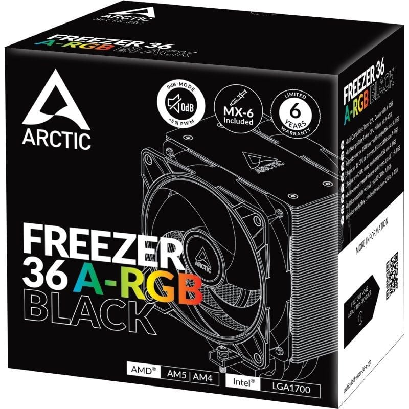 Ventilador con Disipador Arctic Freezer 36 A-RGB/ 12cm - Imagen 5