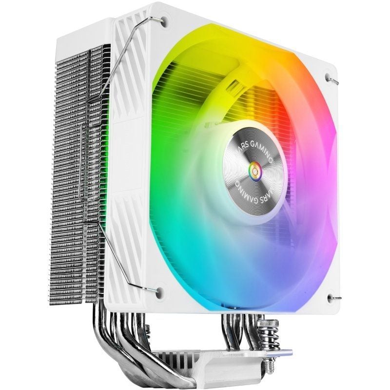 Ventilador con Disipador Mars Gaming MCPU-X4ARGB/ 12cm/ Blanco - Imagen 2