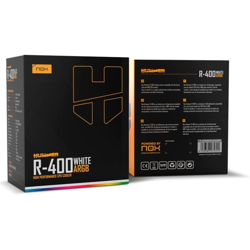 Ventilador con Disipador Nox Hummer R-400 ARGB/ 12cm - Imagen 4