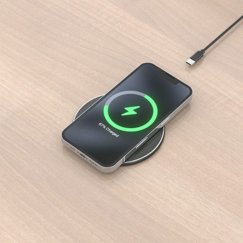 Base de carga Inalámbrica Aisens ASCH-15W1WC058-BK 15W/ Negro - Imagen 4