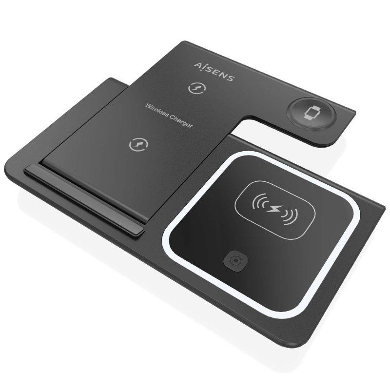 Base de carga Inalámbrica Aisens ASCH-15W3WC043-BK/ 15W - Imagen 2