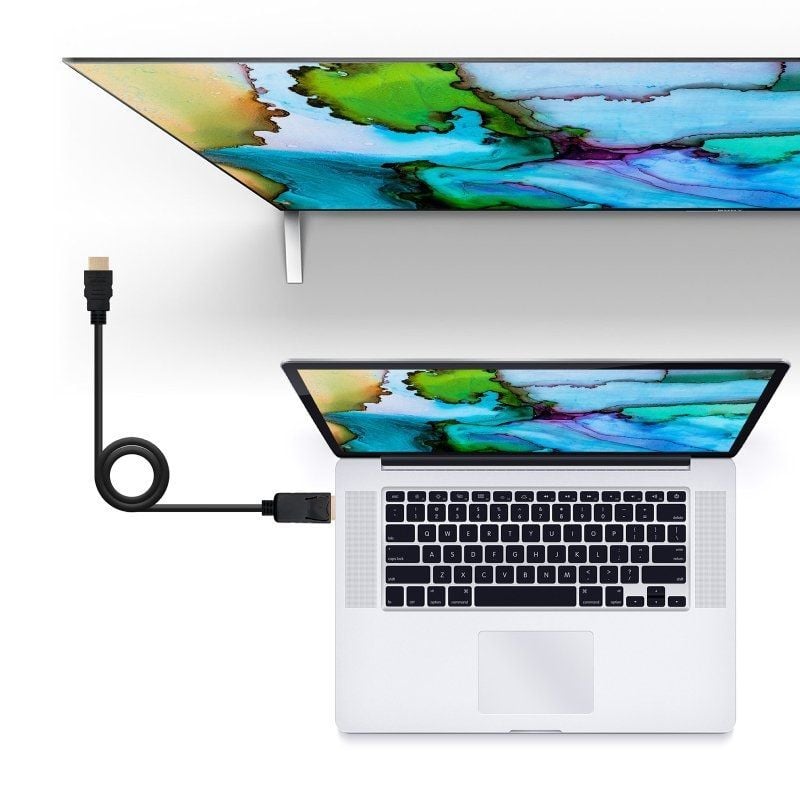 Cable Conversor Nanocable 10.15.4310/ Displayport Macho - HDMI Macho/ 10m/ Negro - Imagen 4