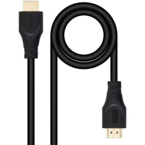 Cable HDMI 1.4 Nanocable 10.15.4701/ HDMI Macho - HDMI Macho/ 1m/ Negro 8433281016705 10.15.4701 NAN-CAB 10 15 4701