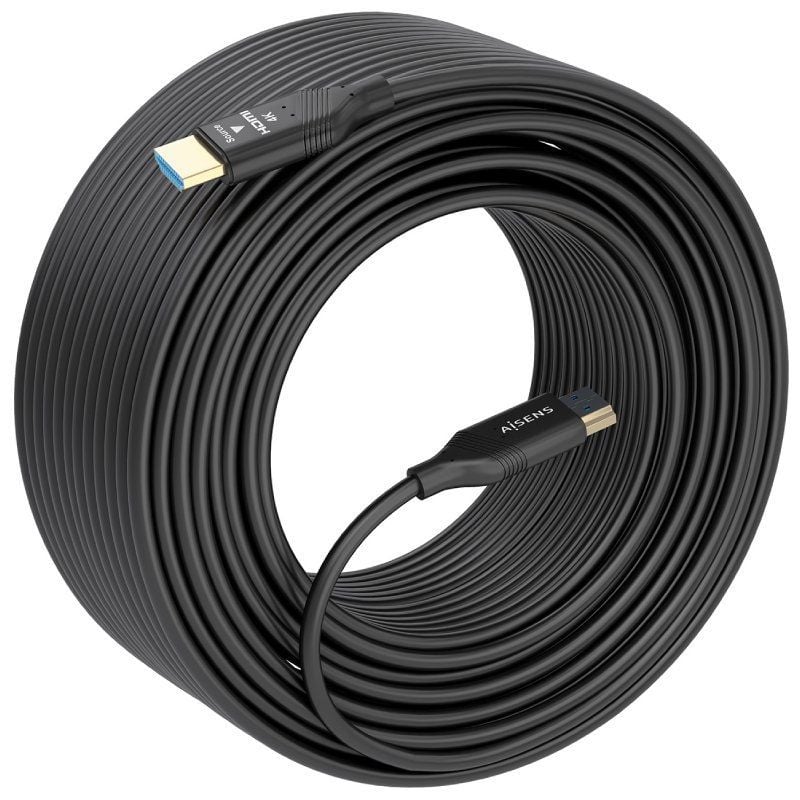 Cable HDMI 2.0 AOC 4K Aisens A148-0930/ HDMI Macho - HDMI Macho/ 20m/ Negro - Imagen 2