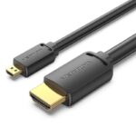 Cable Micro HDMI 2.0 4K Vention AGIBF/ HDMI Macho - Micro HDMI Macho/ 1m/ Negro 6922794772113 AGIBF VEN-CAB HDMI AGIBF