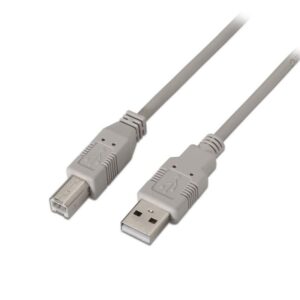 Cable USB 2.0 Impresora Aisens A101-0004/ USB Tipo-B Macho - USB Macho/ 4.5m/ Beige 8436574700039 A101-0004 AIS-CAB A101-0004