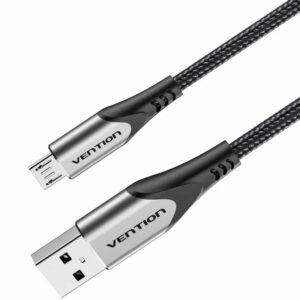 Cable USB 2.0 Vention COAHH/ microUSB Macho - USB Macho/ 480Mbps/ 2m/ Gris 6922794746985 COAHH VEN-CAB COAHH