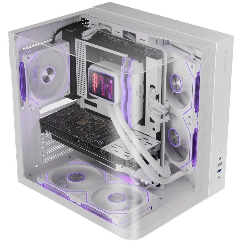 Caja Gaming Semitorre Mars Gaming MC-INFINIOLITE/ Blanca - Imagen 2