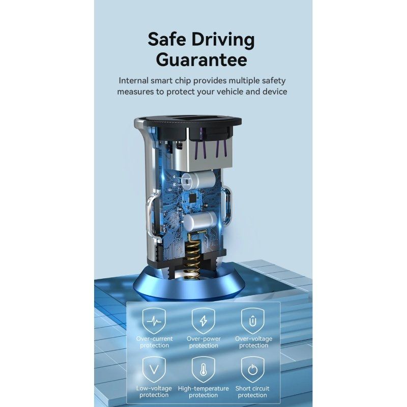 Cargador de Coche Vention FFAH0/ 2xUSB/ 18W - Imagen 3