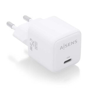 Cargador de Pared GaN Aisens ASCH-25W1P012-W/ 1xUSB Tipo-C/ 25W 8436574709483 ASCH-25W1P012-W AIS-CARGA ASCH-25W1P012-W