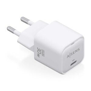 Cargador de Pared GaN Aisens ASCH-30W1P018-W/ 1xUSB Tipo-C/ 30W 8435739900826 ASCH-30W1P018-W AIS-CARGA ASCH-30W1P018-W