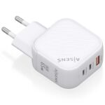 Cargador de Pared GaN Aisens ASCH-65W3P026-W/ 2xUSB Tipo-C/ 1xUSB/ 65W 8435739900901 ASCH-65W3P026-W AIS-CARGA ASCH-65W3P026-W
