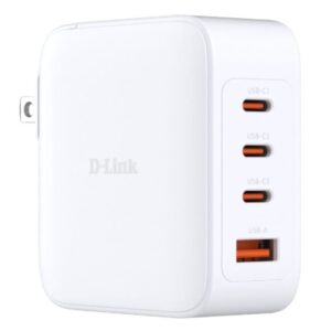 Cargador de Pared GaN D-Link DCP-101/ 3xUSB Tipo-C/ 1xUSB/ 100W 790069478789 DCP-101 DLK-CARGA DCP-101