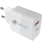 Cargador de Pared GaN Leotec LECSPH30W2W/ 1xUSB Tipo-C/ 1xUSB/ 30W 8436588883094 LECSPH30W2W LEO-CARGA LECSPH30W2W