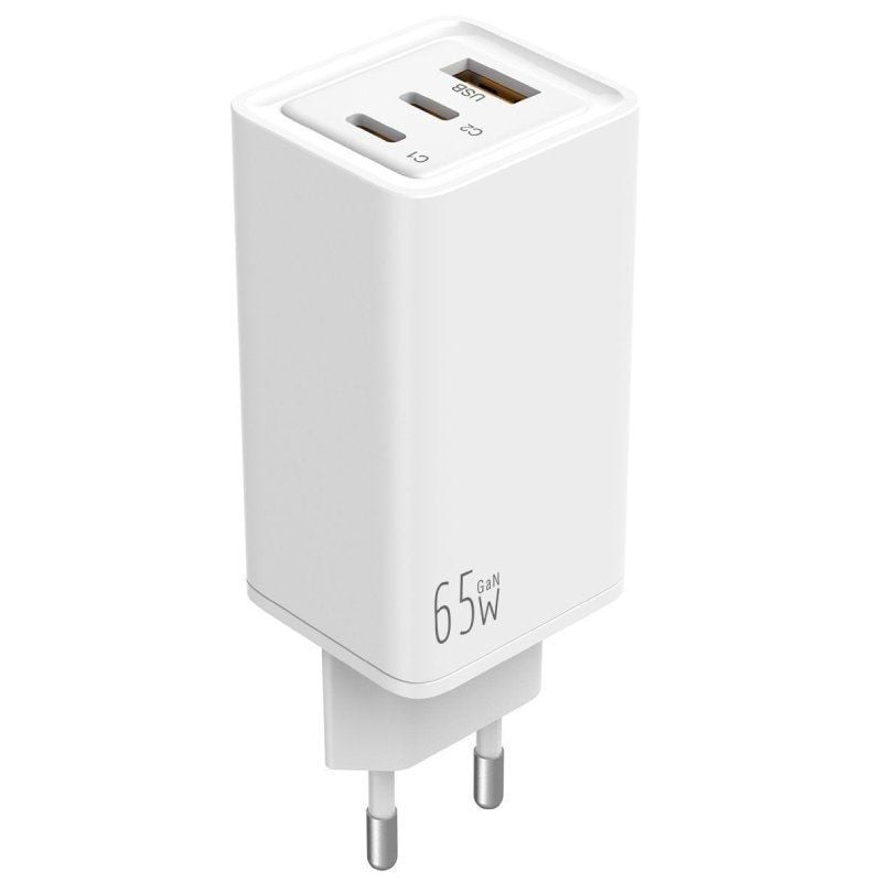 Cargador de Pared GaN Leotec LECSPH65W3W/ 2xUSB Tipo-C/ 1xUSB/ 65W 8436588881984 LECSPH65W3W LEO-CARGA LECSPH65W3W