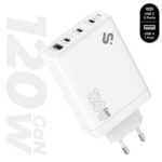 Cargador de Pared GaN Subblim 120W Charger USB C+C+C+A/ 3xUSB Tipo-C/ 1xUSB/ 120W 8436586743529 SUBCHG-6G1204 SUB-CARGA SUBCHG-6G1204