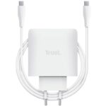 Cargador de Pared GaN Trust Maxo 65W/ 1xUSB Tipo-C/ Incluye Cable USB Tipo-C/ 65W 8713439255249 25524 TRU-CARGA MAXO 65W WH C