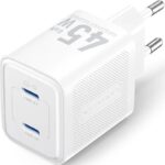 Cargador de Pared GaN Vention FEFW0-EU/ 2xUSB Tipo-C/ 45W 6922794790209 FEFW0-EU VEN-CARGA FEFW0-EU