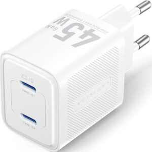 Cargador de Pared GaN Vention FEFW0-EU/ 2xUSB Tipo-C/ 45W 6922794790209 FEFW0-EU VEN-CARGA FEFW0-EU